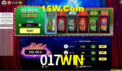 Sessão de jogo em andamento no aplicativo 017WIN para Android